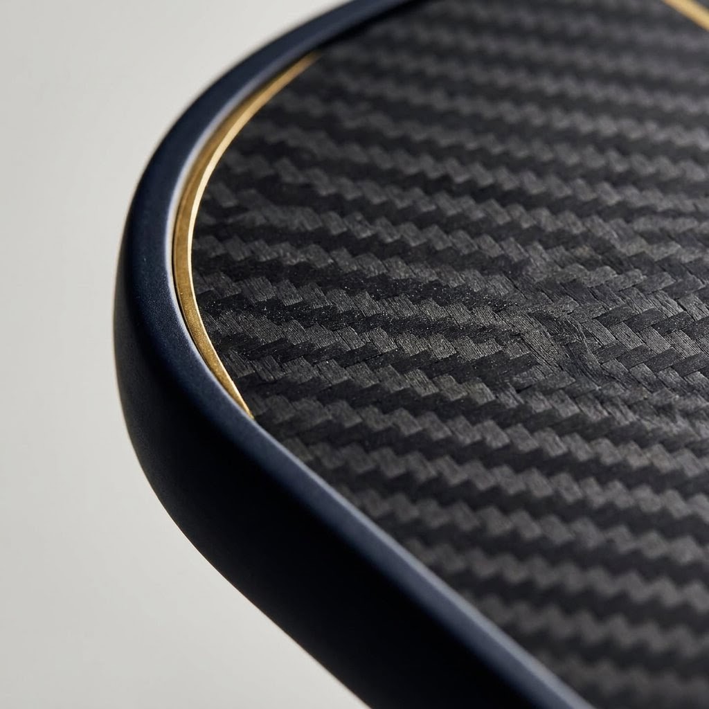 Court Carbon Paddle, surface macro